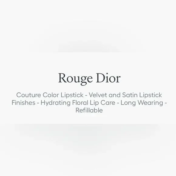 DIOR ROUGE DIOR IN Corolla Velvet # 217NEW IN BOX